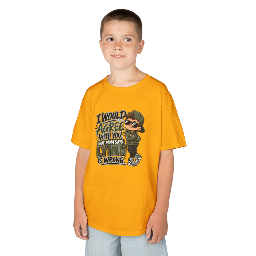 I Would Agree With You, But Humor Boys Kids Heavy Cotton™ Tee