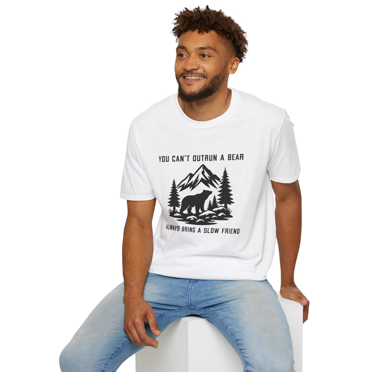 Outrun Bear, Slow Friend T-Shirt