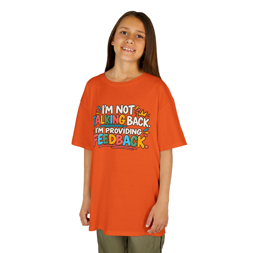 I'm Not Talking Back, Humor Kids Heavy Cotton™ Tee