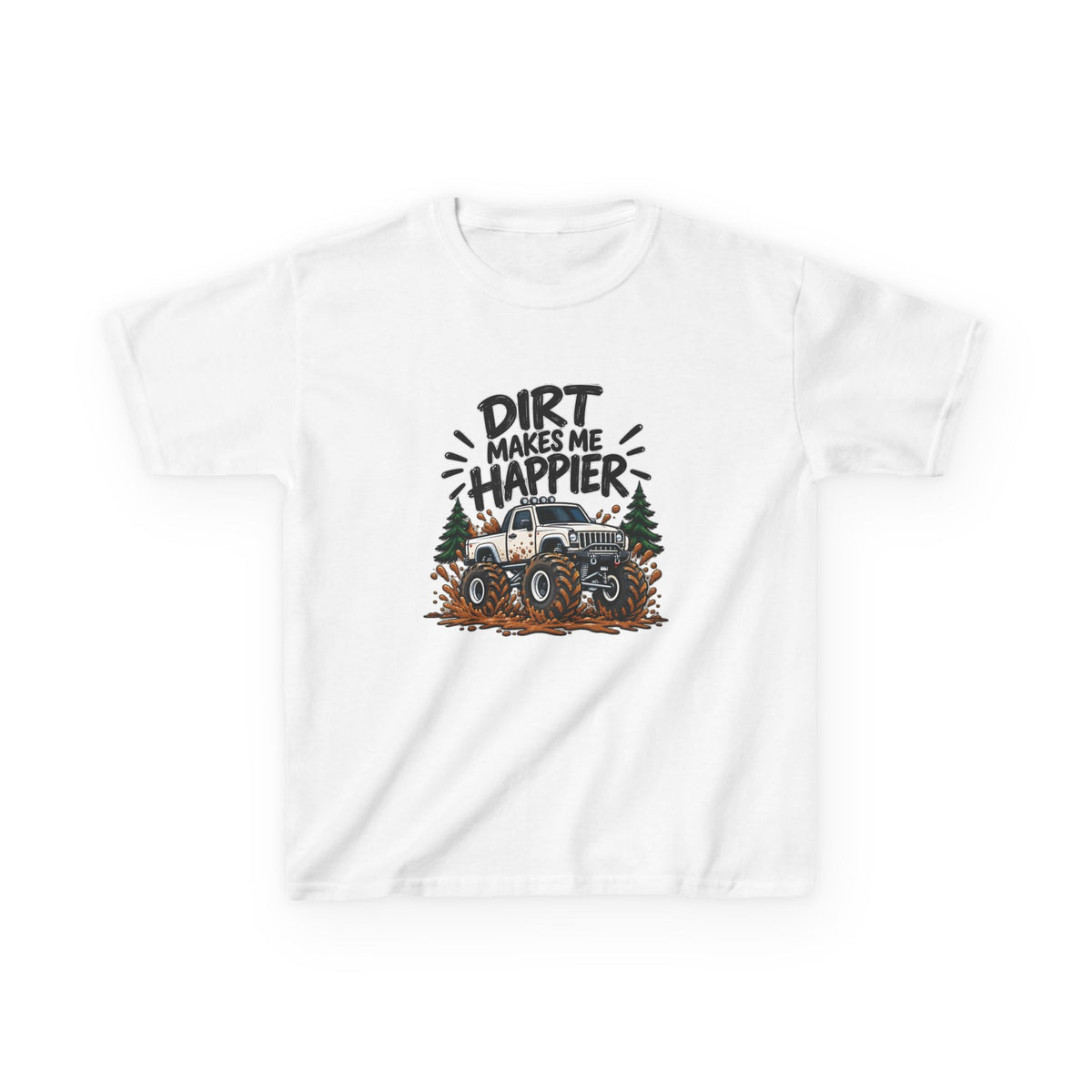 Dirt Makes Me Happier Kids Heavy Cotton™ Tee