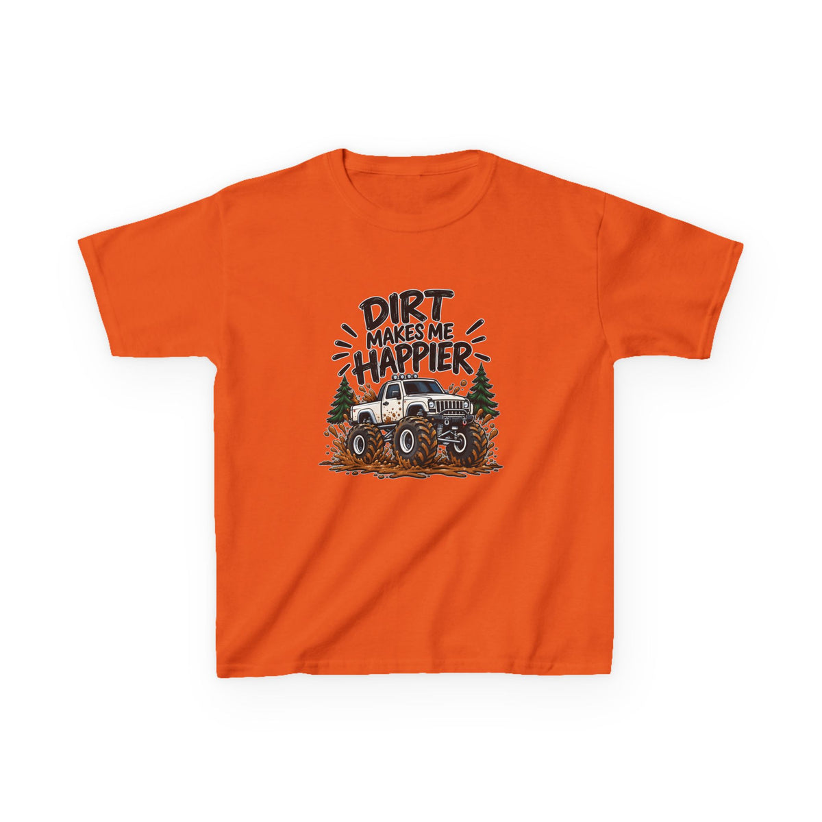 Dirt Makes Me Happier Kids Heavy Cotton™ Tee