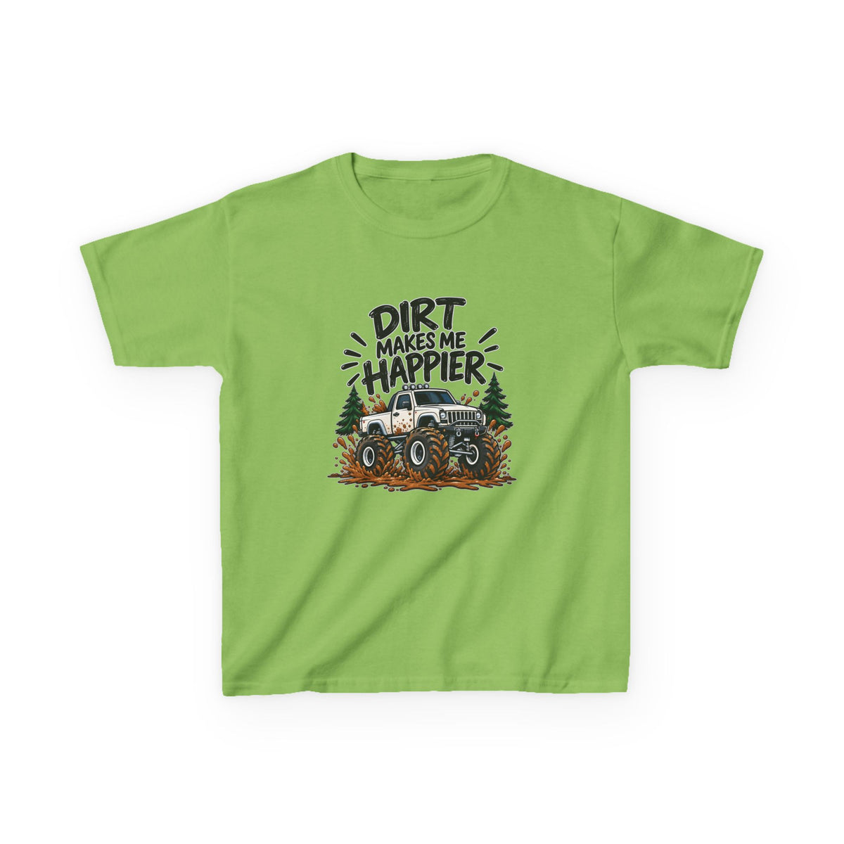 Dirt Makes Me Happier Kids Heavy Cotton™ Tee