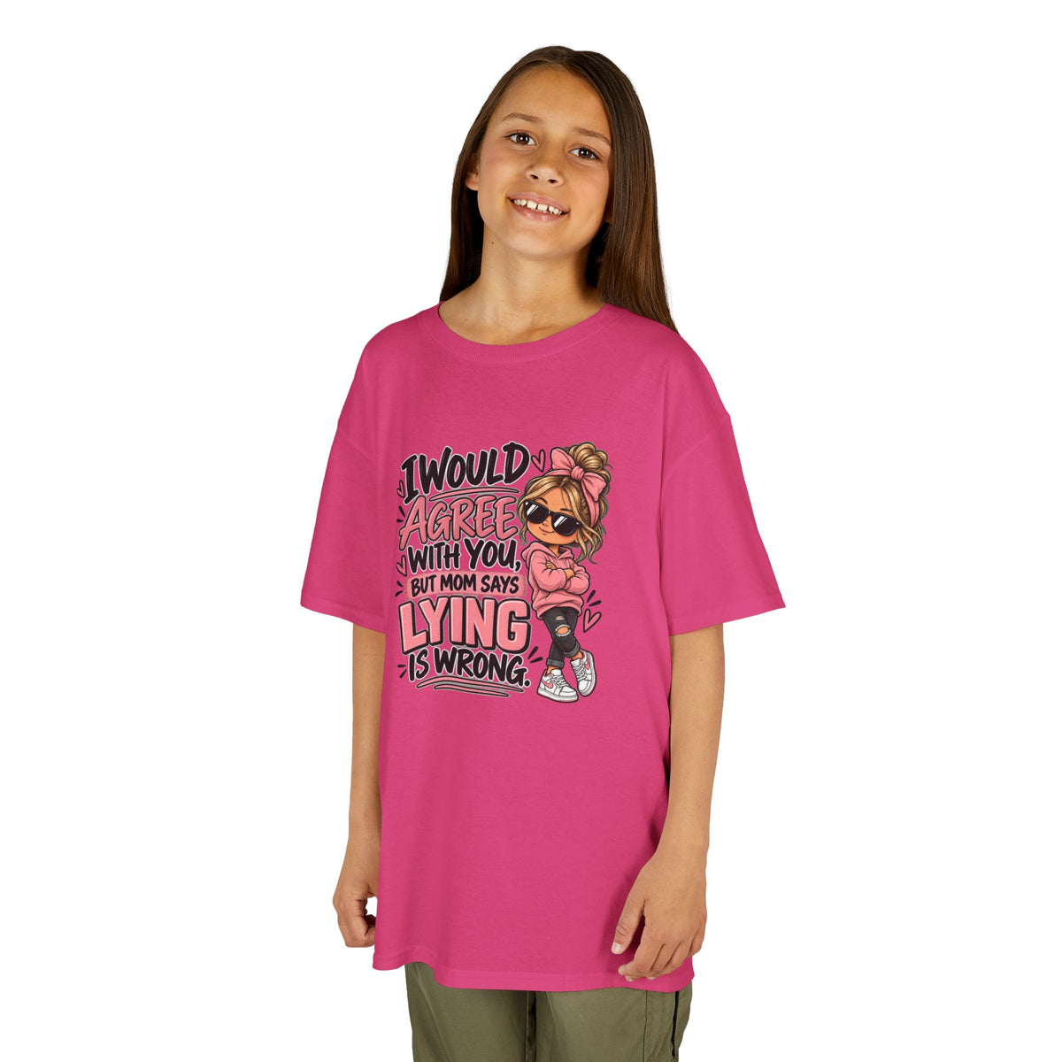 I Would Agree With You Humor Girls Kids Heavy Cotton™ Tee