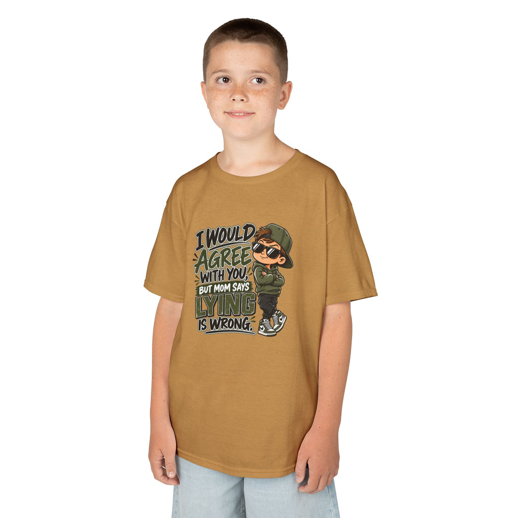 I Would Agree With You, But Humor Boys Kids Heavy Cotton™ Tee