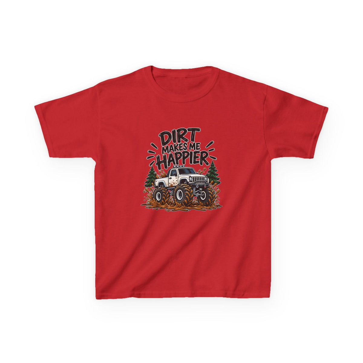 Dirt Makes Me Happier Kids Heavy Cotton™ Tee