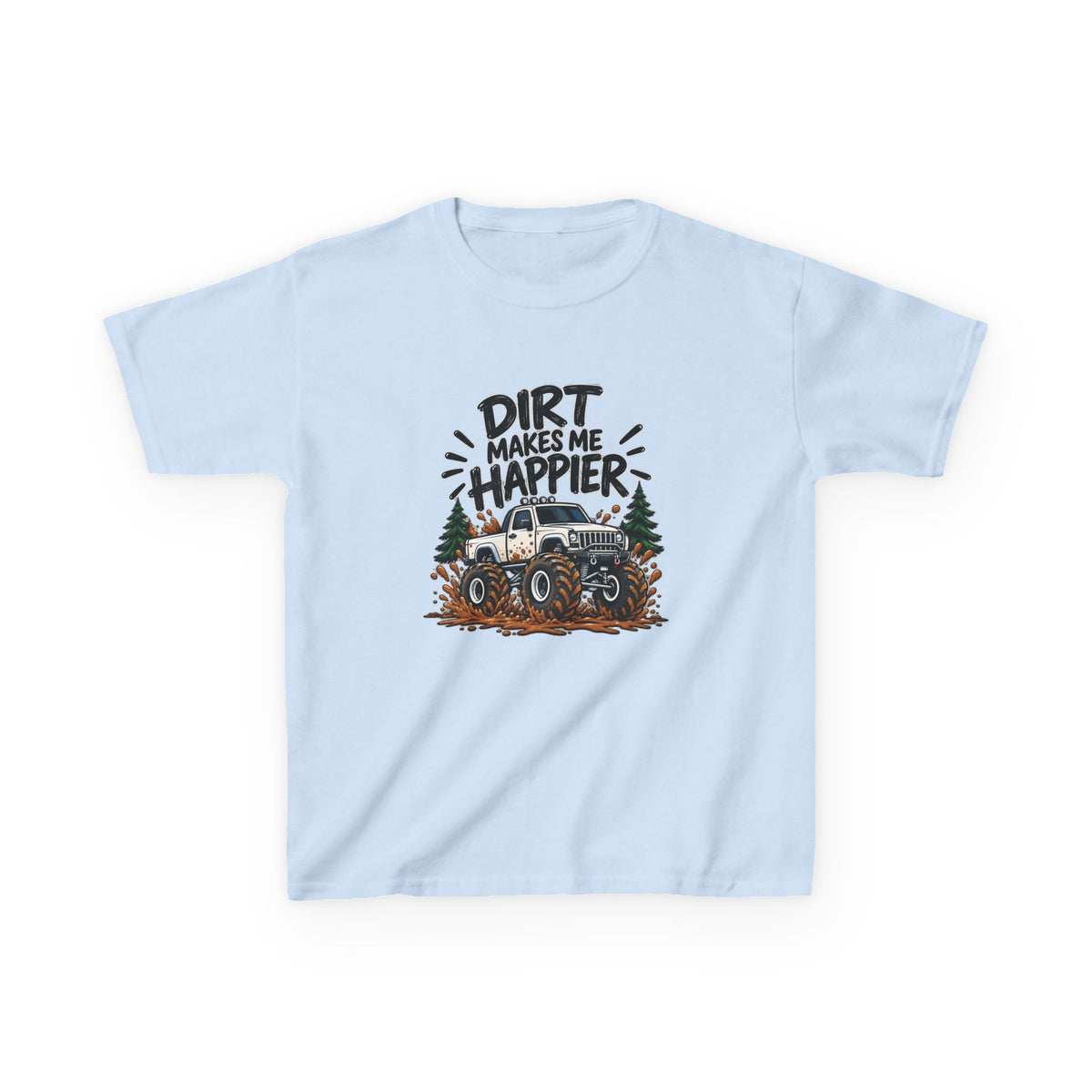 Dirt Makes Me Happier Kids Heavy Cotton™ Tee