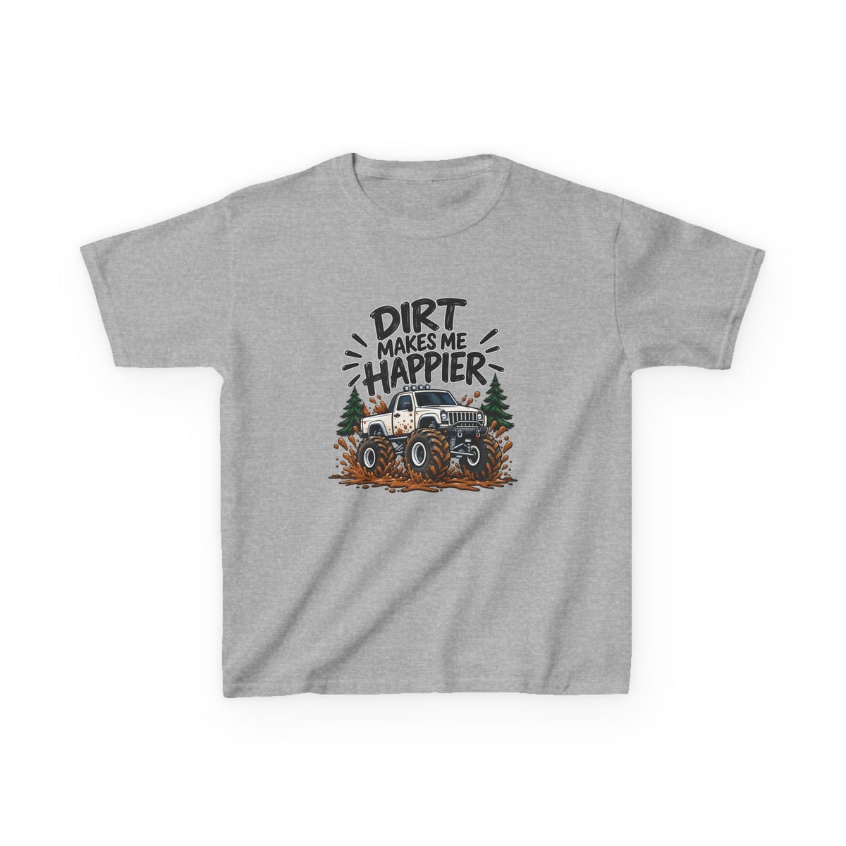 Dirt Makes Me Happier Kids Heavy Cotton™ Tee
