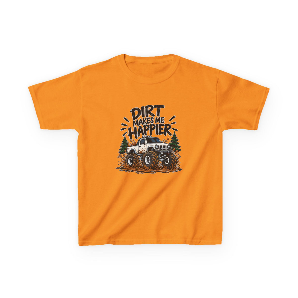 Dirt Makes Me Happier Kids Heavy Cotton™ Tee
