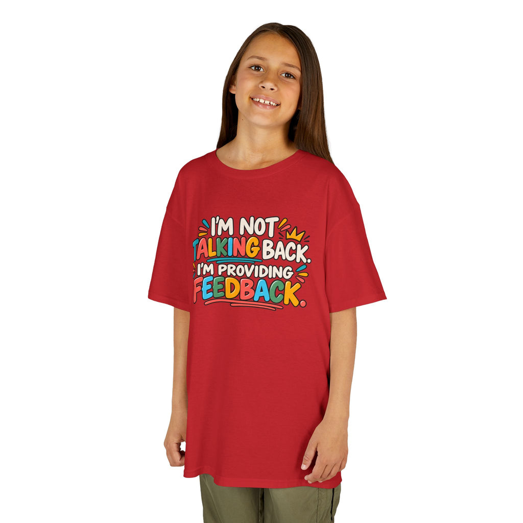 I'm Not Talking Back, Humor Kids Heavy Cotton™ Tee
