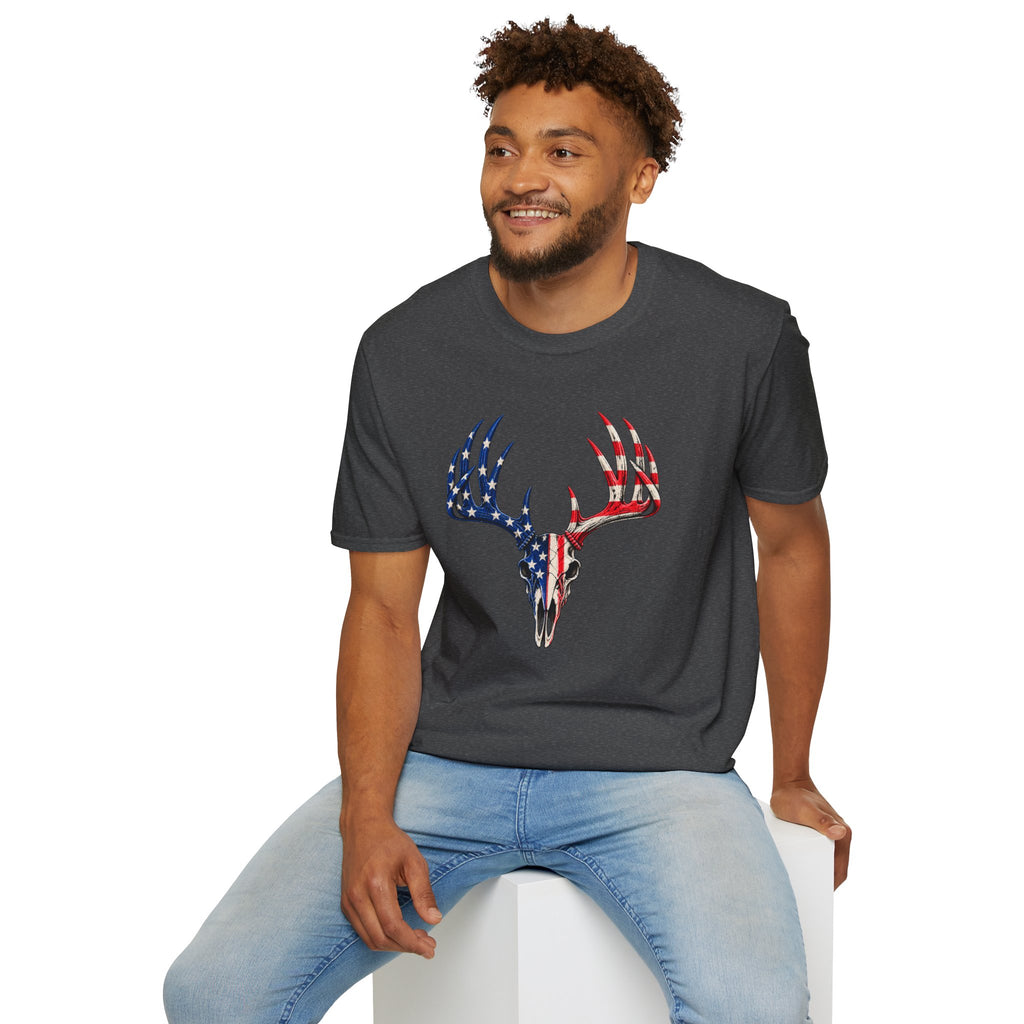 Patriotic Deer Skull T-Shirt