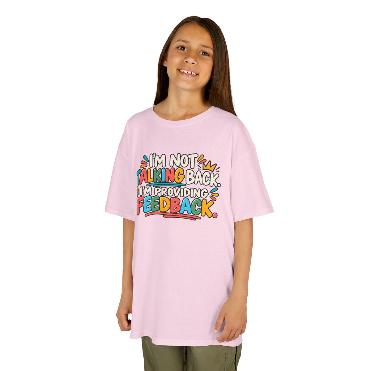 I'm Not Talking Back, Humor Kids Heavy Cotton™ Tee