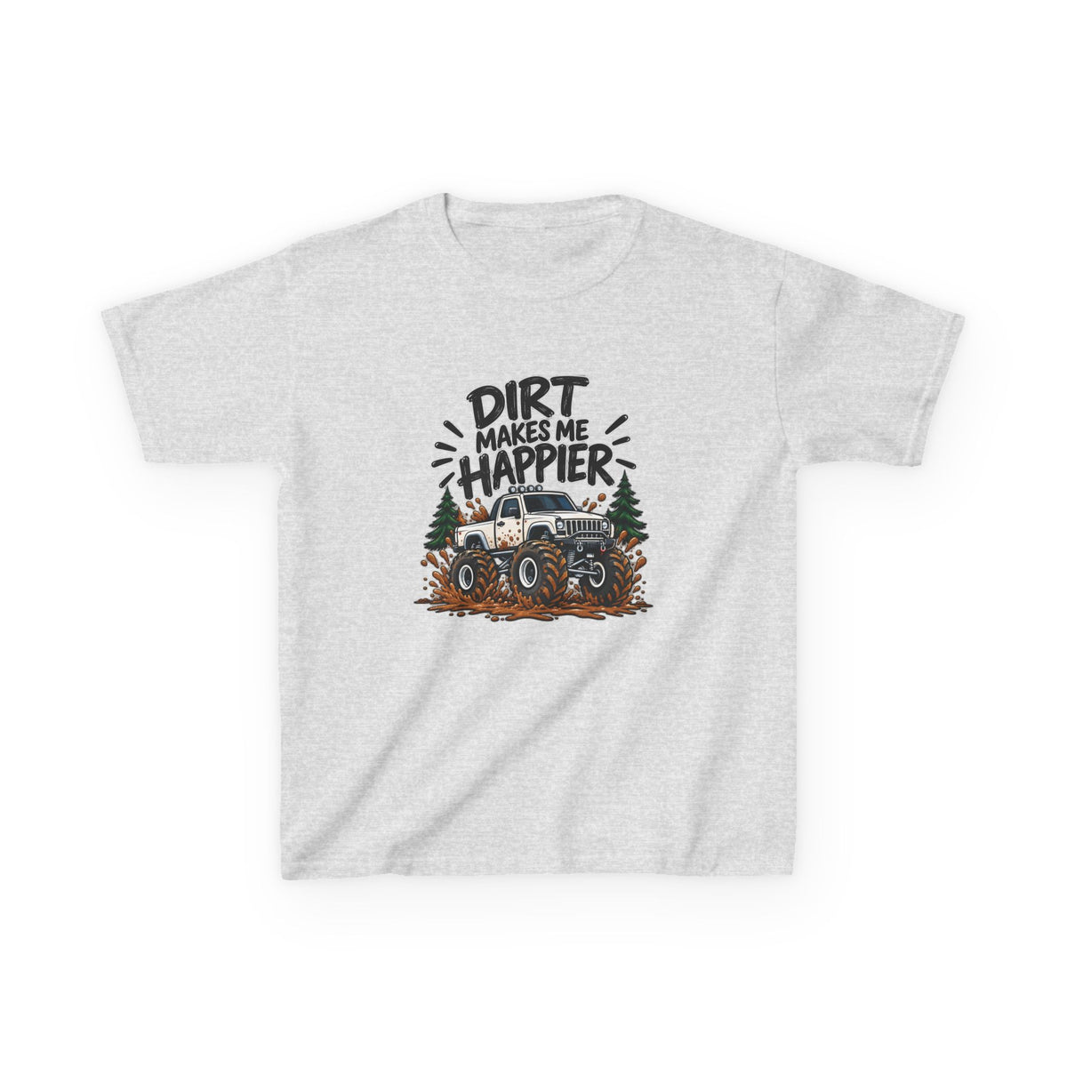 Dirt Makes Me Happier Kids Heavy Cotton™ Tee