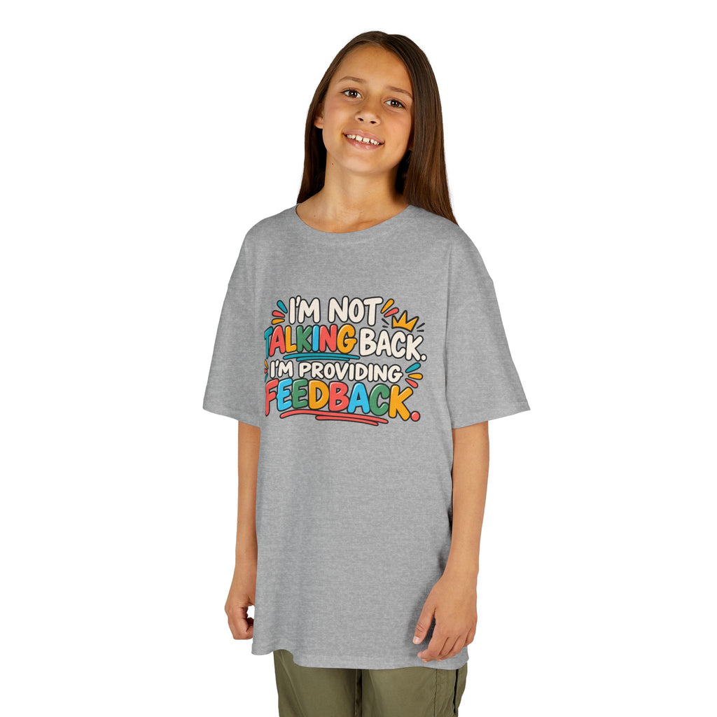 I'm Not Talking Back, Humor Kids Heavy Cotton™ Tee