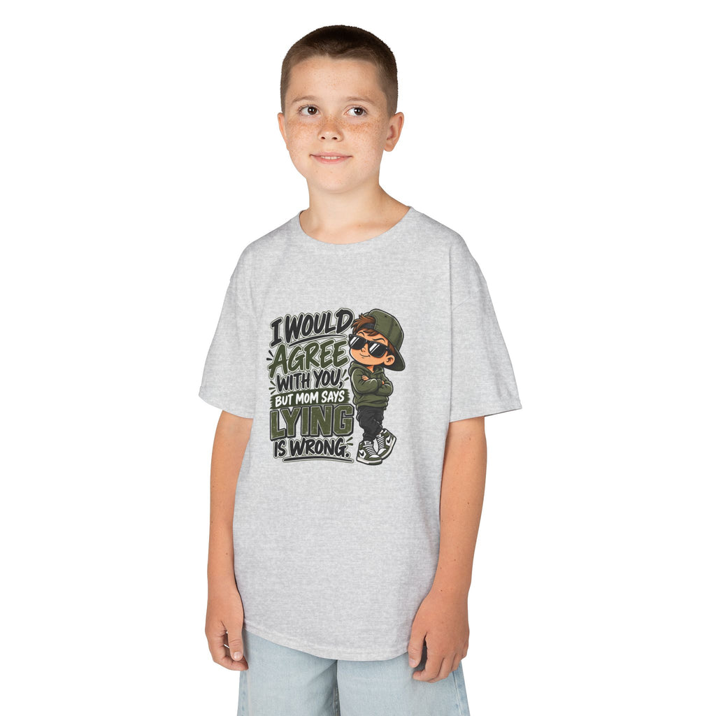 I Would Agree With You, But Humor Boys Kids Heavy Cotton™ Tee