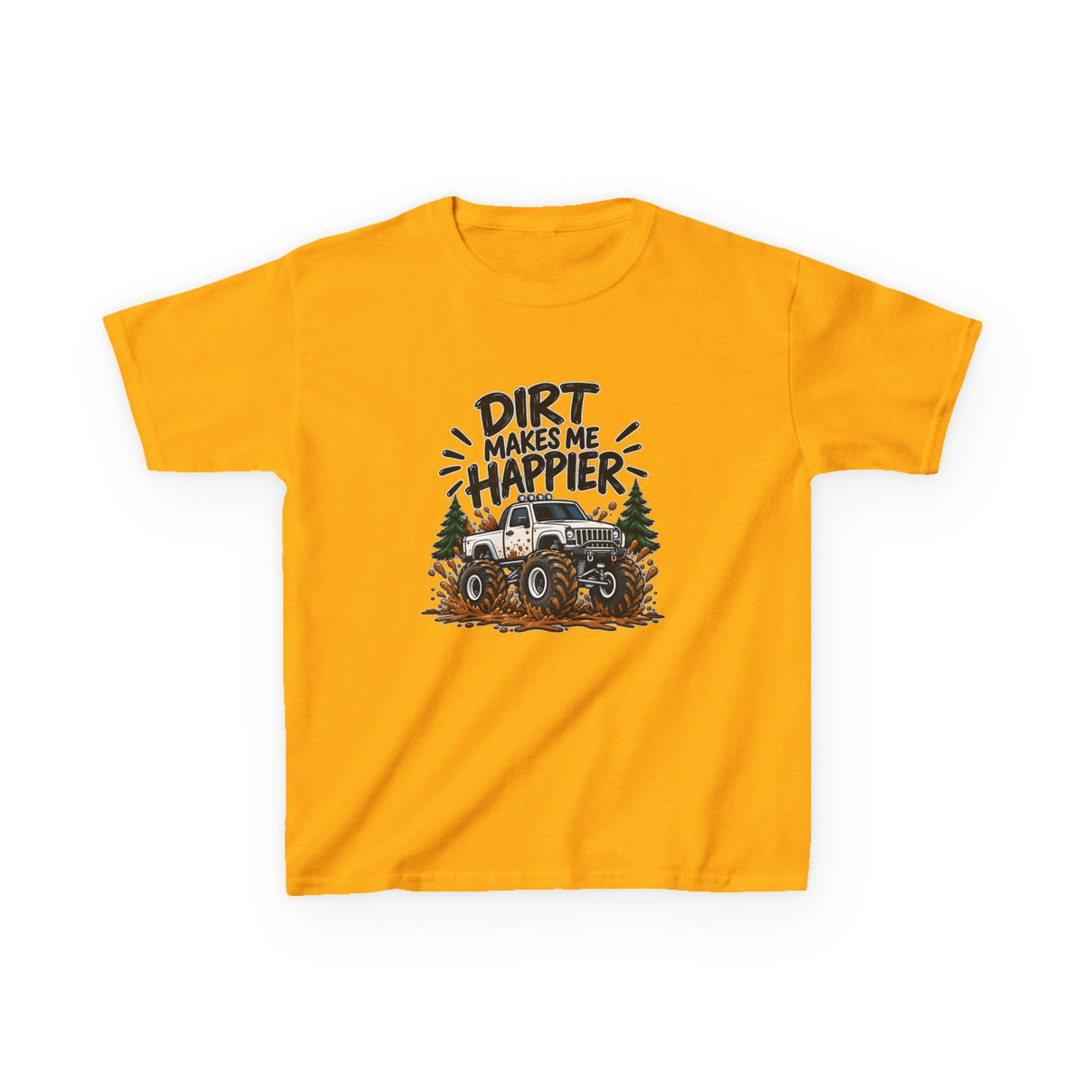 Dirt Makes Me Happier Kids Heavy Cotton™ Tee