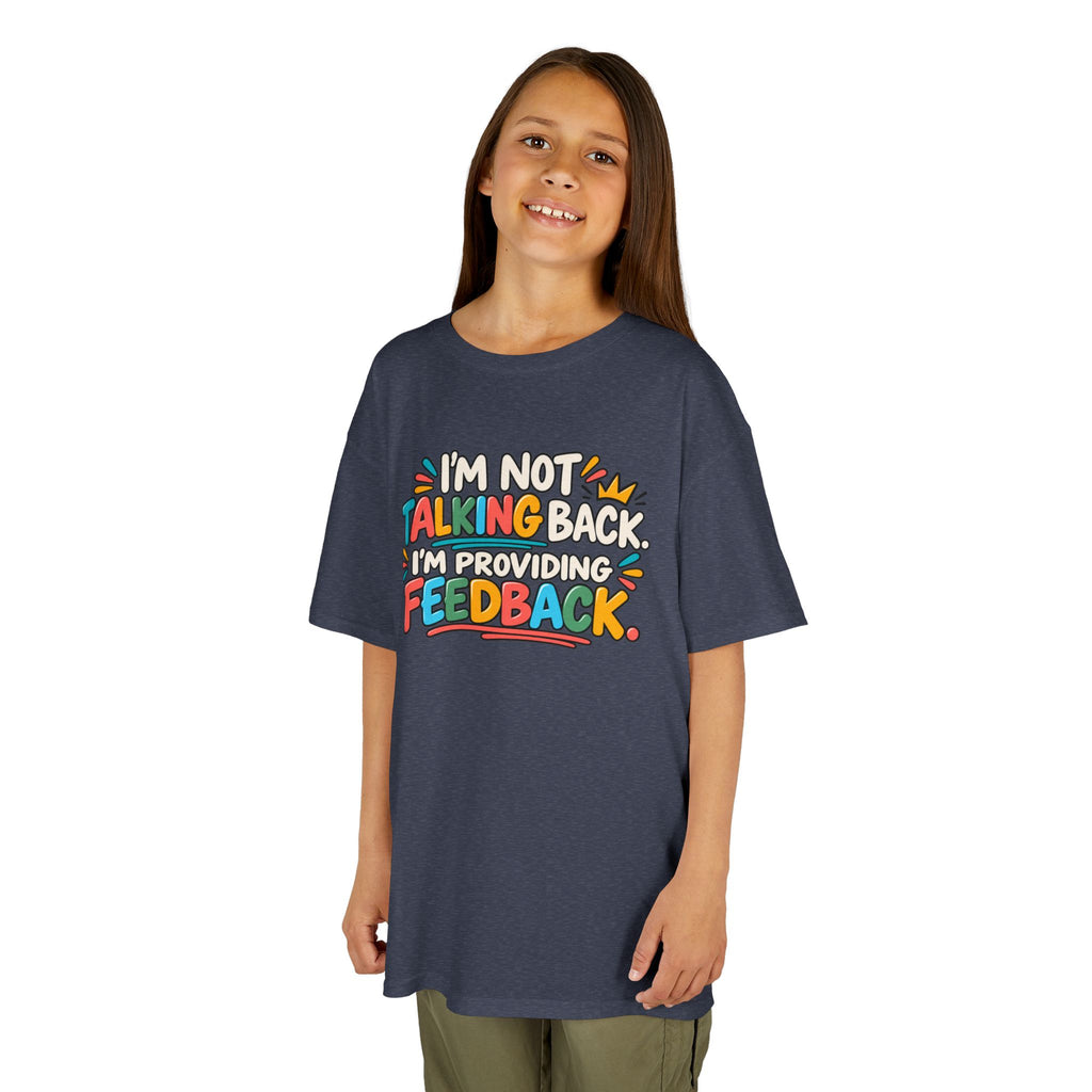 I'm Not Talking Back, Humor Kids Heavy Cotton™ Tee