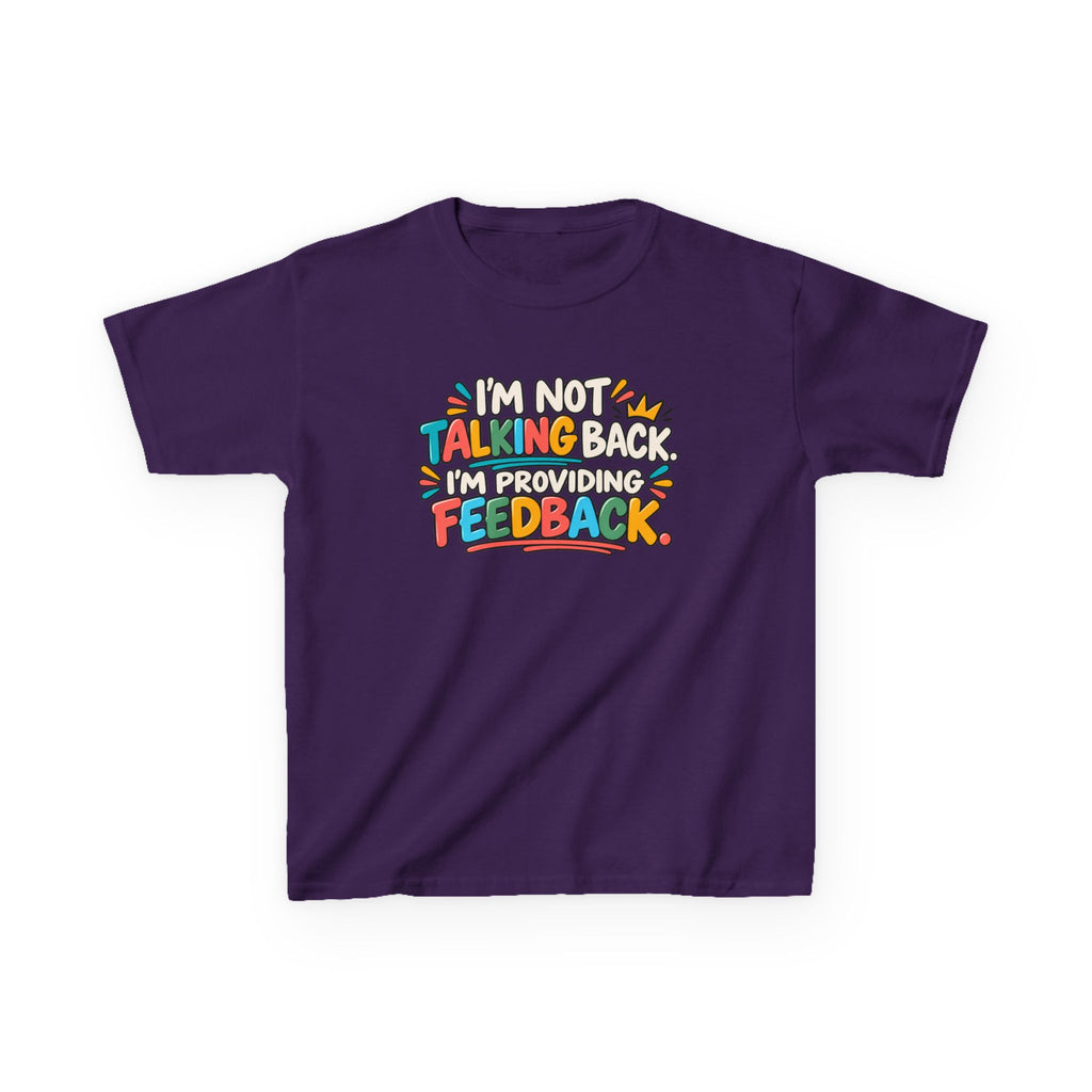 I'm Not Talking Back, Humor Kids Heavy Cotton™ Tee