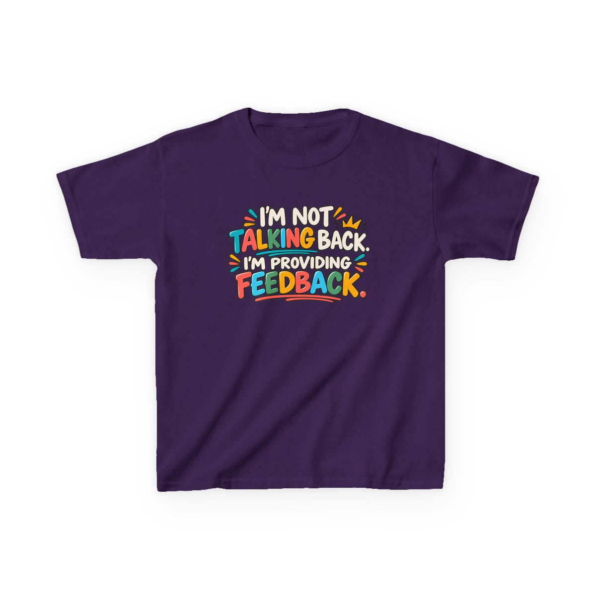 I'm Not Talking Back, Humor Kids Heavy Cotton™ Tee