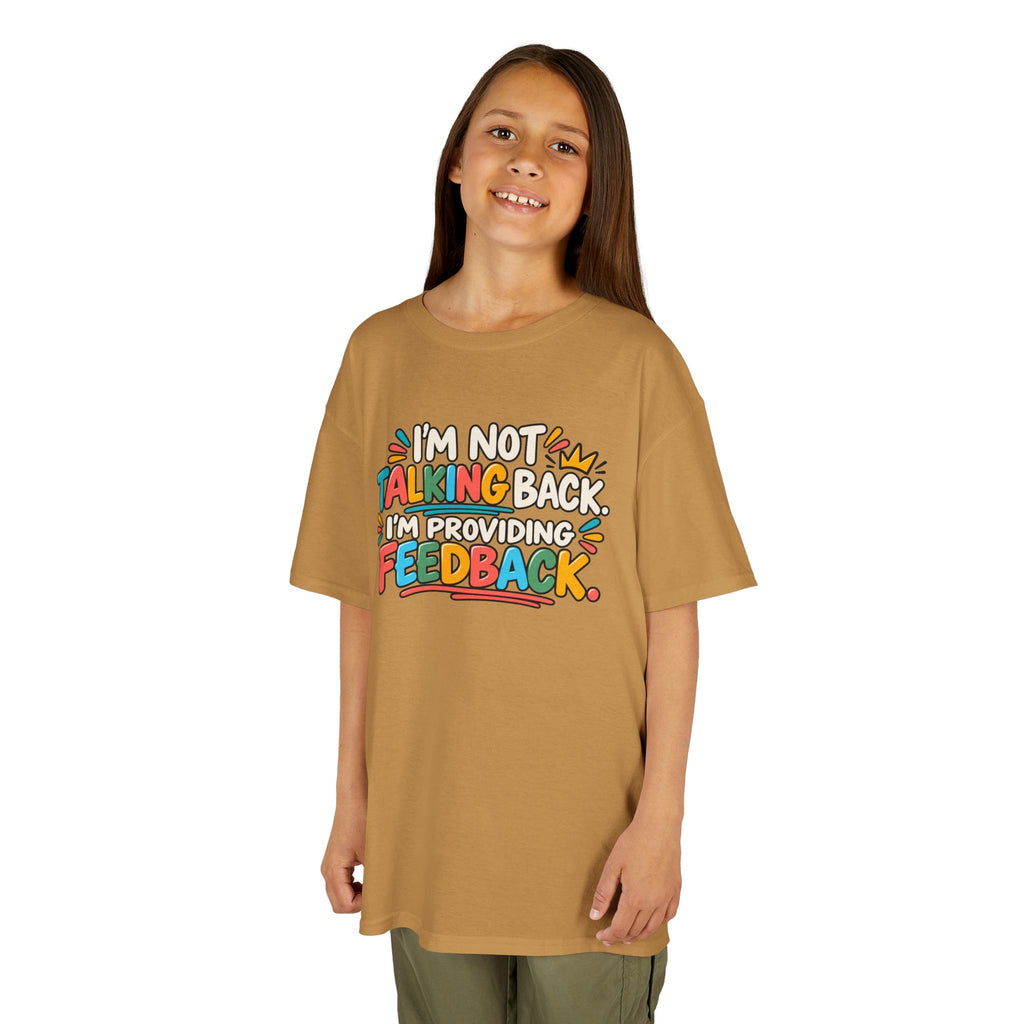 I'm Not Talking Back, Humor Kids Heavy Cotton™ Tee