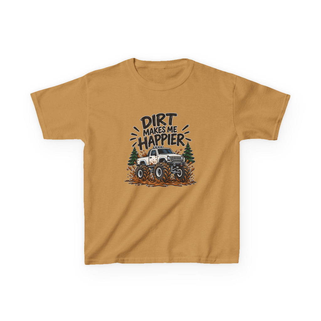 Dirt Makes Me Happier Kids Heavy Cotton™ Tee
