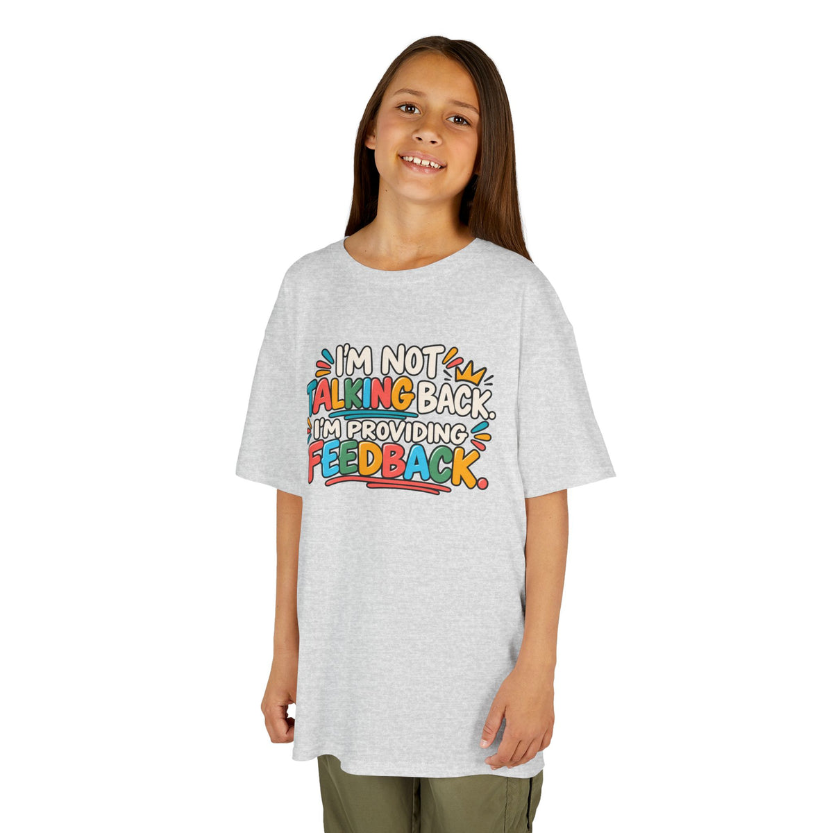 I'm Not Talking Back, Humor Kids Heavy Cotton™ Tee