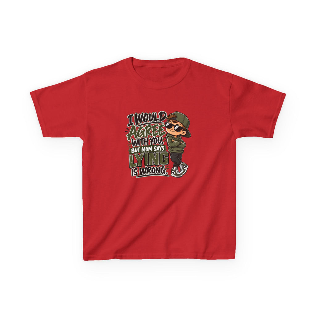 I Would Agree With You, But Humor Boys Kids Heavy Cotton™ Tee