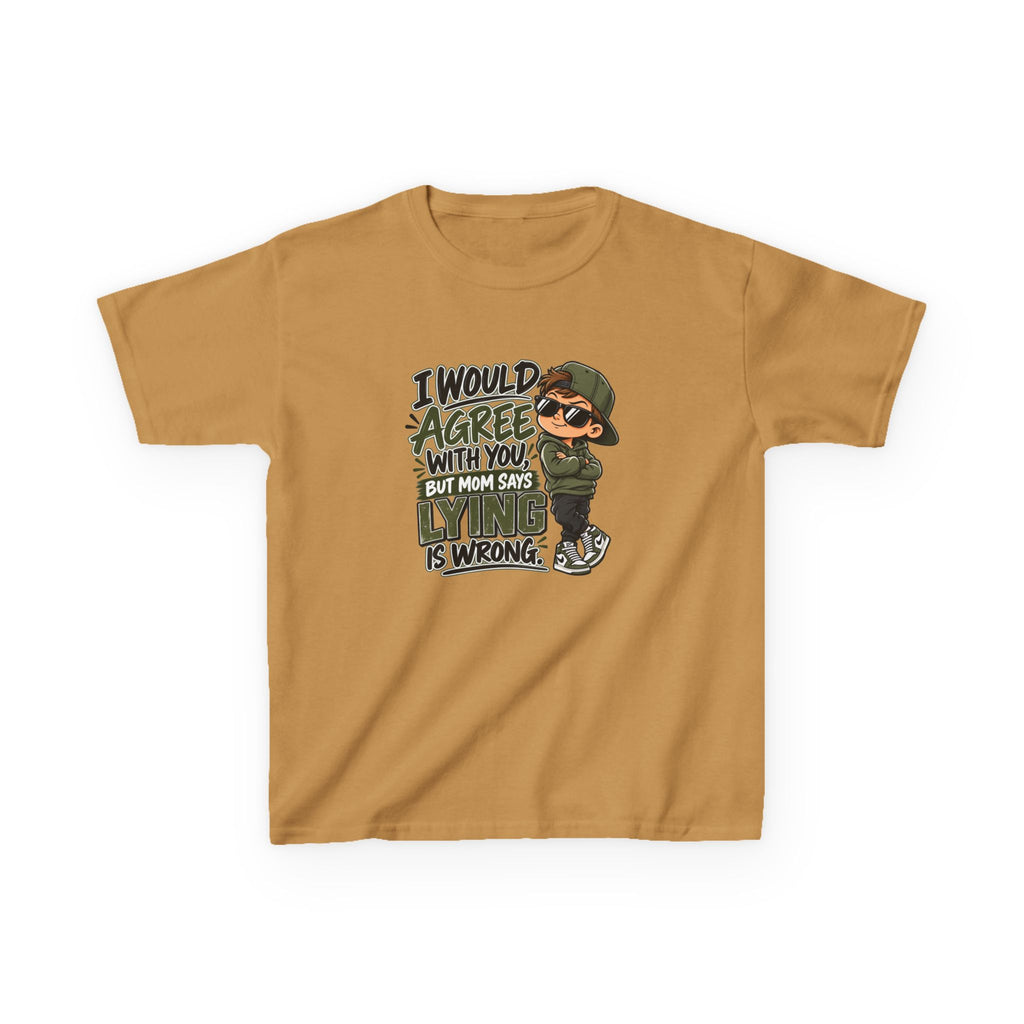 I Would Agree With You, But Humor Boys Kids Heavy Cotton™ Tee