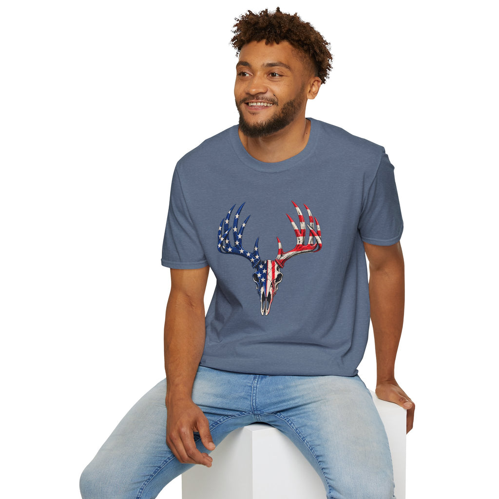 Patriotic Deer Skull T-Shirt