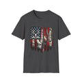 Hunting & Fishing Patriotic Flag T-Shirt